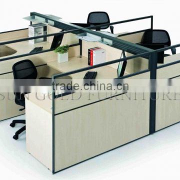 Modern Factory Outlet Office Workstation,Cheap Modular Wood Office Desk(SZ-WS334)