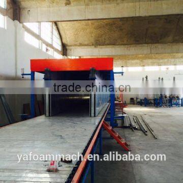 Horizontal automatic continuous foam making machine