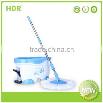 HDR-M014B-Y bucket mop 360Spin Magic Mop,Hand Press With Wringer Mop Bucket