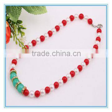 Latest Fashion Bridal Wedding Costume Jewellry Pearl Chain Necklaces Designs Pearl Necklace Jewelry