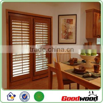 Stained Basswood Plantation Shutter