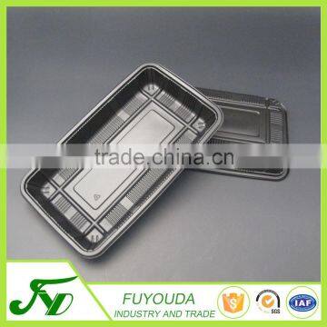 Food grade big black plastic food tray