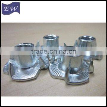 furniture prong t nuts ,m12 tee nut (DIN1624)