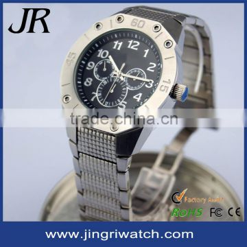 316L stainless steel men Luxury watch , Japan movement watch 10ATM custom logo