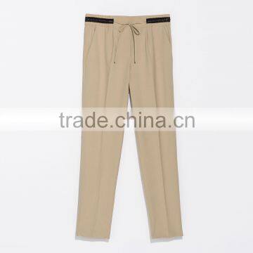 Ladies new fashion waistband tailored pants