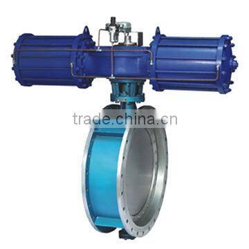 Pneumatic Butterfly Valve, Made of WCB, CF8 and CF8M, Measures DN 200 to 1200