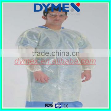 CPE disposable surgical gown/blue surgical gown/cheap disposable medical gowns