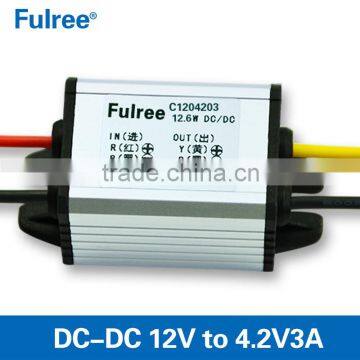 DC-DC Converter 12v to 4.2v3a Step Down Power Converter, Car Power Supply Module