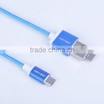 Magic Otg Cable Charge Phone by Another Phone, Data Transfer and Fastest Charging Nylon Magic Flat Usb Cable Quality Choice photo-3