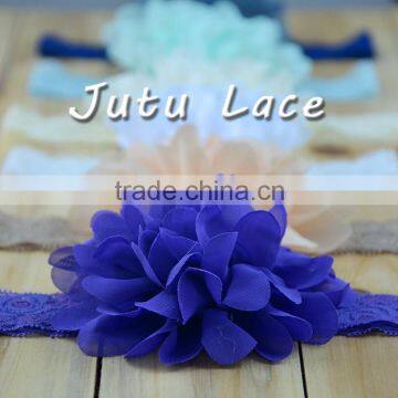 New Chiffon Flower, Headband With Chiffon Flower , Large Chiffon Fabric Flowers for Garment /festival/clothes/hair photo-3
