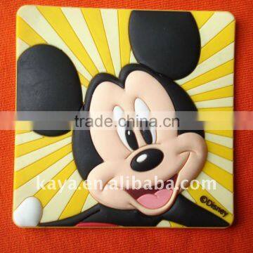 2016 Novelty 3d pvc label with mouse design