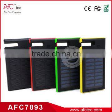 8000mAh High Capacity High Speed Dual USB Power Bank Private Label Solar Charger photo-4