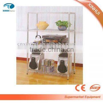 Different style chrome wire metal shelf display stand with NSF certification