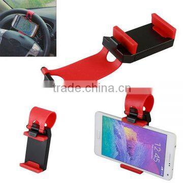 Car Steering Wheel Mount Holder for Smartphone Width 50-75mm