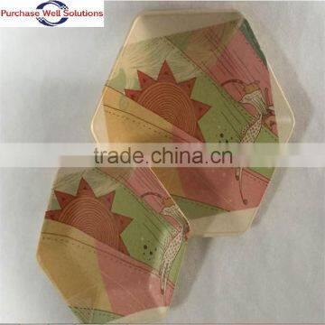 High quality eco-friendly Degradable Bamboo fiber Plate