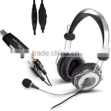 Stylish USB Computer Headphone USB-02MVS