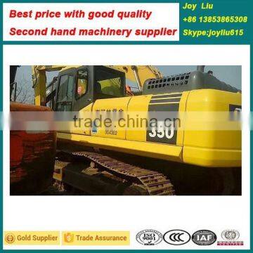 Best price and good quality---K omatsu PC350 used wheel excavator