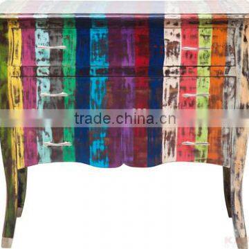 New design and colorful table for living room