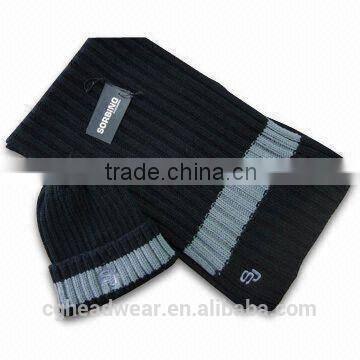 High Quality Pom Pom Cheap Custom beanie hat / knit hat / men knit hat