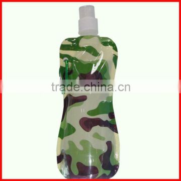 500ml or 16OZ sport portable collapsible plastic water bottle