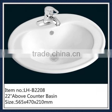 European style molded sink countertop basin