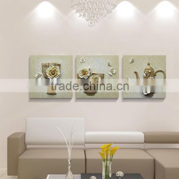 Wholesale Modern Blue Abstract Oil Painting and Home Accessories canvas oil painting model