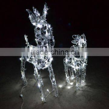 2piece deer led animal string lights