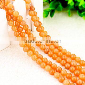 Wholesale high quality natural stone red aventurine round beads jewelry