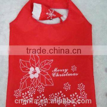 Christmas folding shopping bag/foldable shopping bag