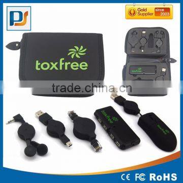 New Portable USB Mouse Hub Earphone Keypad Kit Set Bag Tools photo-6