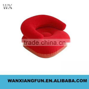 inflatable comfortable flocking sofa chair/air sofa chair inflatable sofa chair