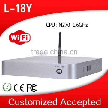 Factory price nuc computer 5200u barebone barebone mini pc l18y n270 Support 3G and WiFi (LBOX-525) 4G RAM 16G SSD