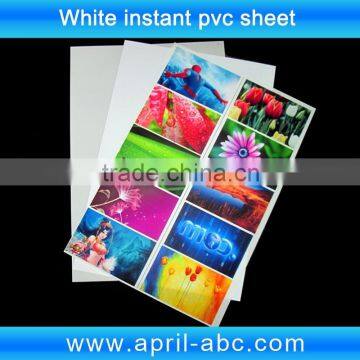 white pvc card materials 3 sheet one set no laminate pvc sheet