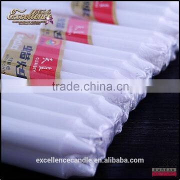 glazed high quality white candles wholesale for African market                        
                                                Quality Choice