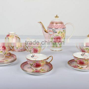 Porcelain Tea Coffee Set Turkish Porcelain Coffee/ Espresso Cup and Saucer photo-3
