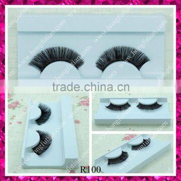 Beautiful eyelashes human hair flase eyelash with OEM service