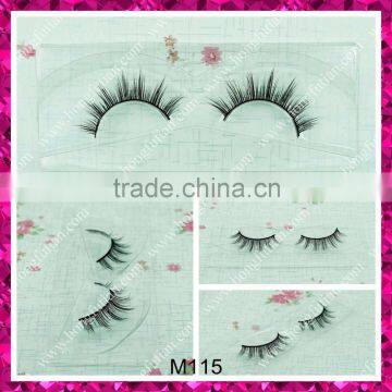 100% mink fur false eyelashes with own brand strip eyelash wholesale