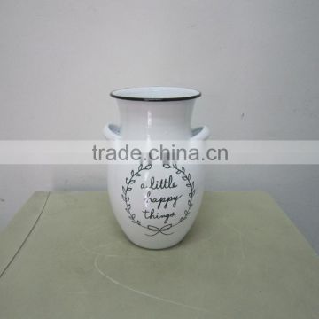 1027 Water kettle, enamel flower pot, flower vase