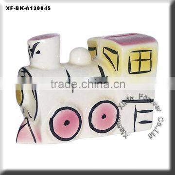 ceramic train coin bank for kids souvenirs