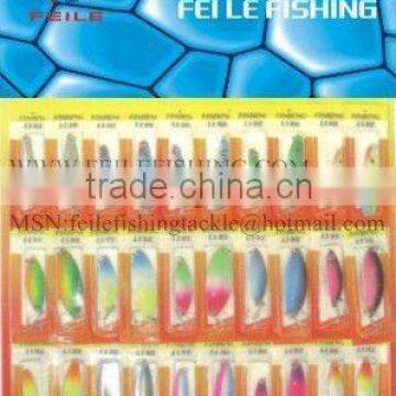 30 pcs/set hard plastic and iron fishing lure set