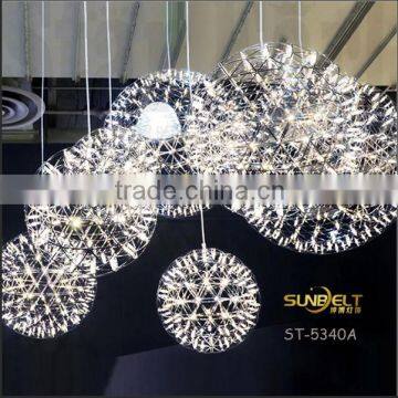 ST-5340A Sunbelt fireball lamp D450mm with 42 pieces G4 led,g4 led 220v lamp, led lamp g4, g4 3w led bulbs pendant lamp.