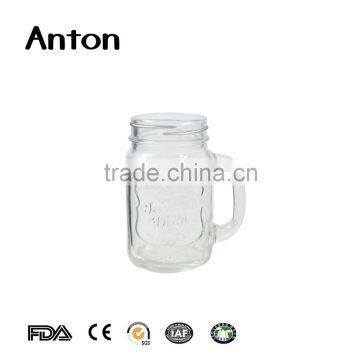 450ml China Made Glass Mason Jar Wholesale Hot Sale Storage Bottles Hot Sale Relief Mason Jar photo-3