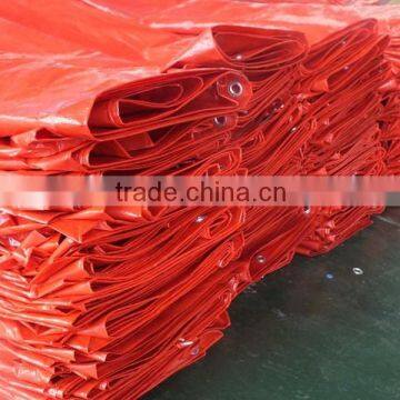 pe Tarpaulin Roll High Density Polyethylene Leno Woven Fabric High Tensible Strong Two Side Lamination Striped Hem pp Rope China photo-5