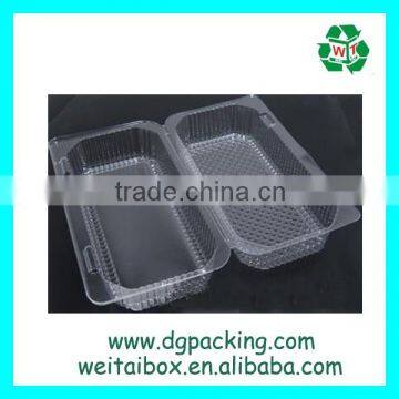 disposable food grade chinese food&fast food plastic PET packaging box