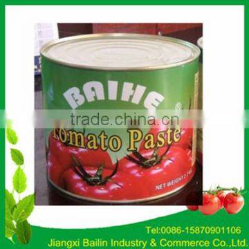 Jiangxi Bailin supply lower price and high quality canned tomato paste