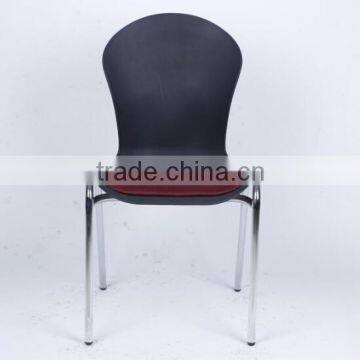 factory wholesale plastic STACKABLE conference meeting office chairs with soft cushion 1015d