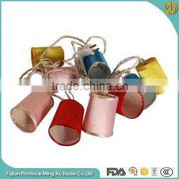 Cheap Cylinder Colorful Silk Led String Light