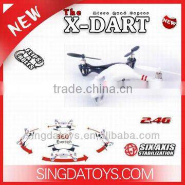 Upgrade Version!X-Dart DJI Phantom 2.4G 6-Axis Gyro RC Micro Quad Copter With Light