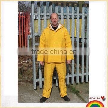 PVC/polyester waterproof quick dry working cloth