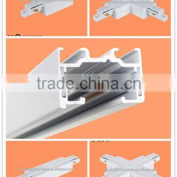 CE TUV ROSH certificate single phase 2 wires track light rail for led track light display